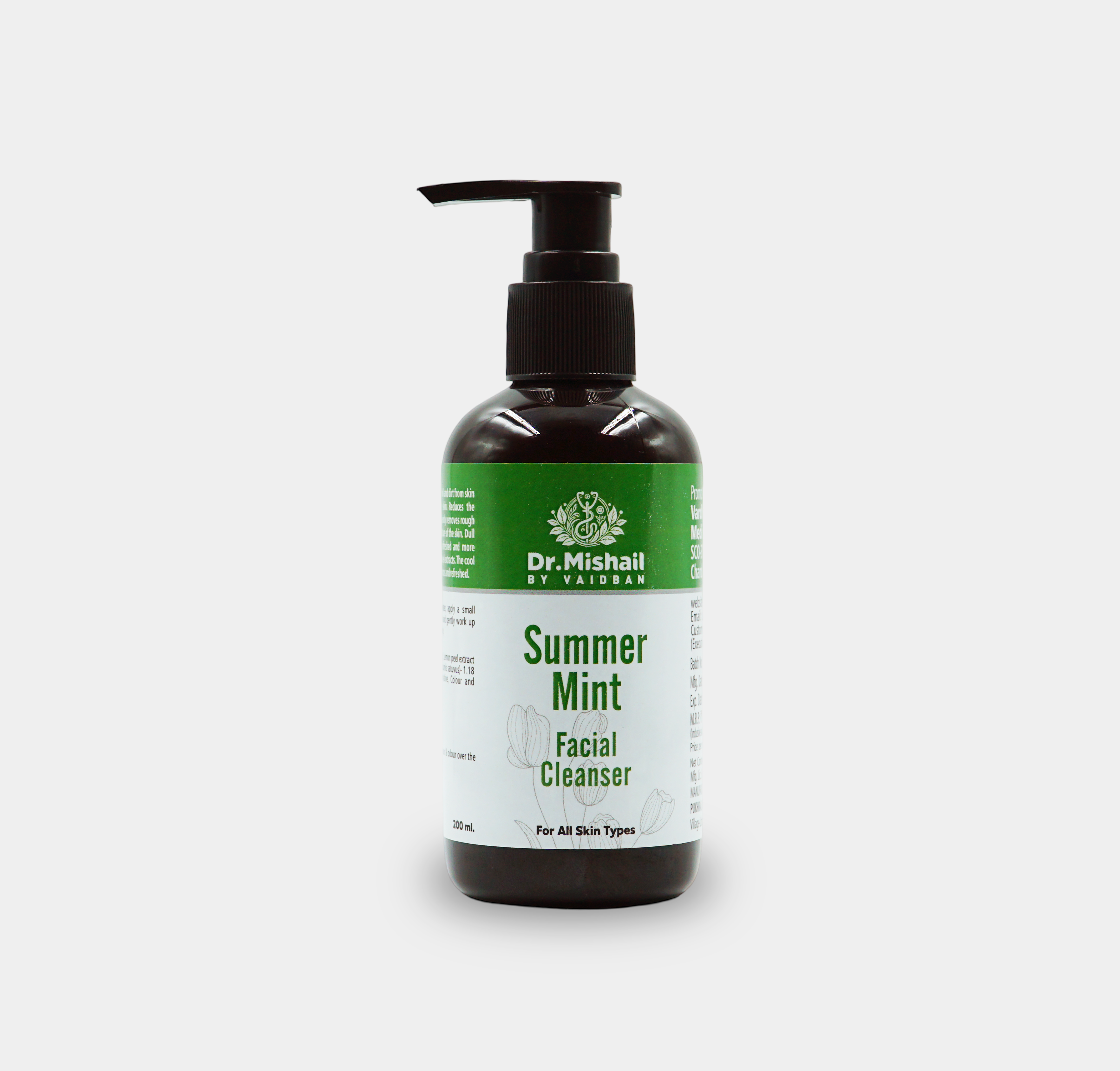 Dr. Mishail Summer Mint Facial Cleanser– Fresh, Cool & Oil-Control