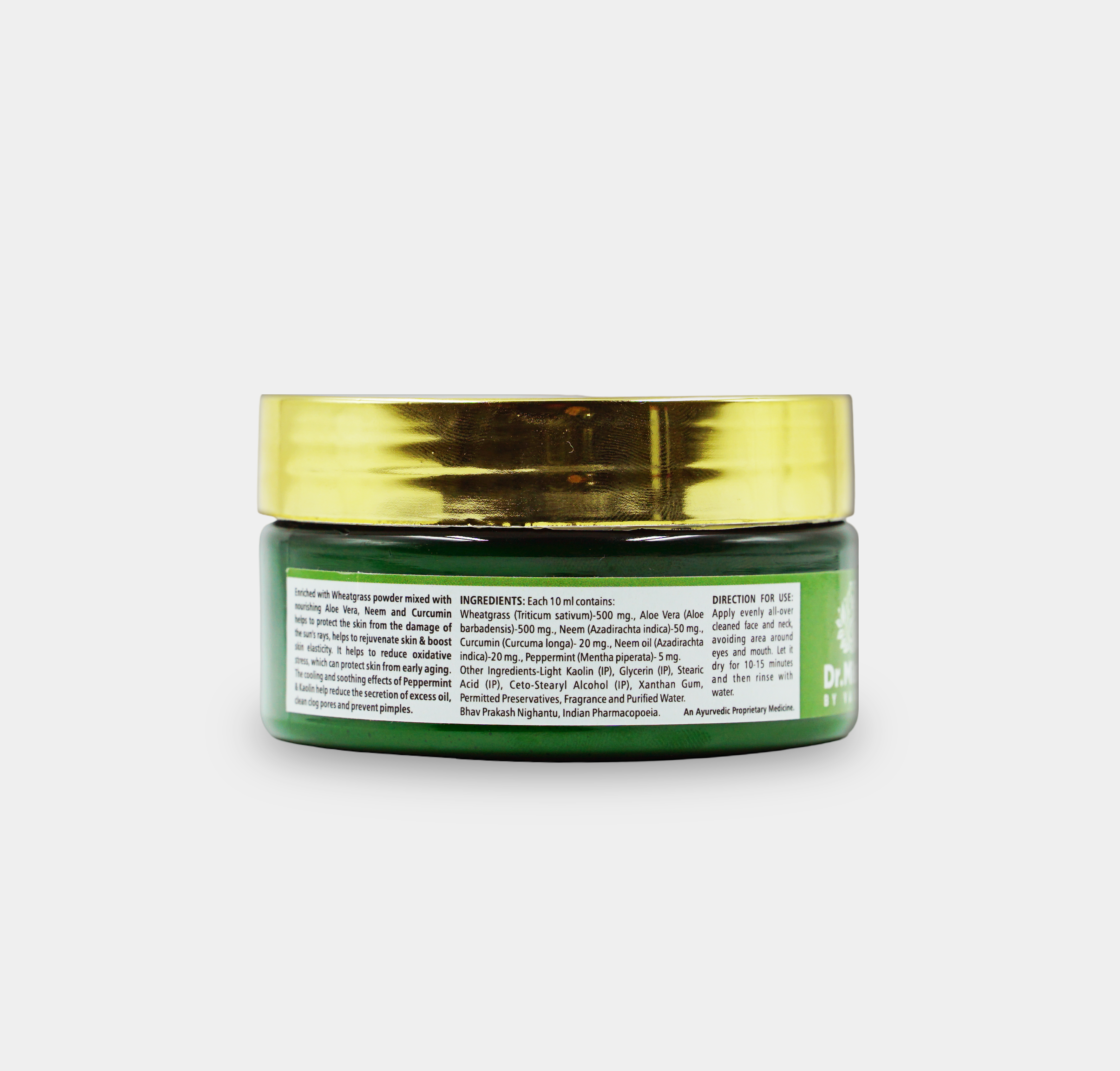 Dr. Mishail Wheatgrass Face Pack – Anti-Tan Therapy for All Skin Types